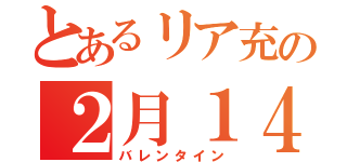 とあるリア充の２月１４日（バレンタイン）