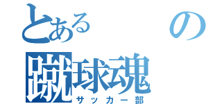 とあるの蹴球魂（サッカー部）