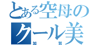 とある空母のクール美女（加賀）