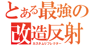 とある最強の改造反射（カスタムリフレクター）