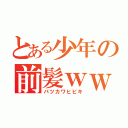 とある少年の前髪ｗｗｗ（パツカワヒビキ）