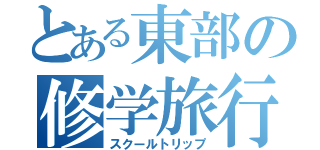 とある東部の修学旅行（スクールトリップ）