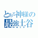 とある神様の最強土谷さん！（神様土谷）