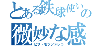 とある鉄球使いの微妙な感性（ピザ・モッツァレラ）