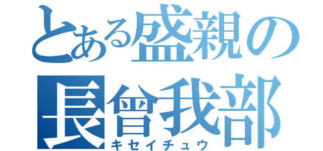 とある盛親の長曾我部（キセイチュウ）