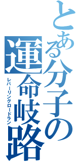 とある分子の運命岐路（レパーリングロードラン）