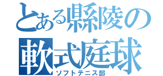 とある縣陵の軟式庭球部（ソフトテニス部）