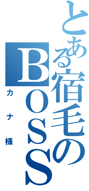 とある宿毛のＢＯＳＳ（カナ様）