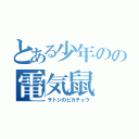 とある少年のの電気鼠（サトシのピカチュウ）