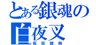 とある銀魂の白夜叉（坂田銀時）