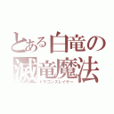 とある白竜の滅竜魔法（ドラゴンスレイヤー）