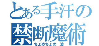 とある手汗の禁断魔術（ちょめちょめ 波）