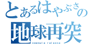 とあるはやぶさの地球再突入（ｃａｐｓｕｌｅ ｒｅｌｅａｓｅ）