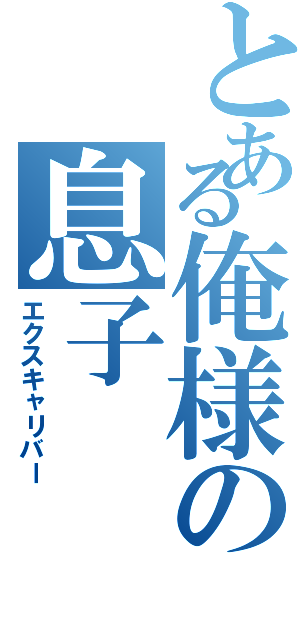 とある俺様の息子（エクスキャリバー）