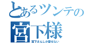 とあるツンテの宮下様（宮下さんしか愛せない）