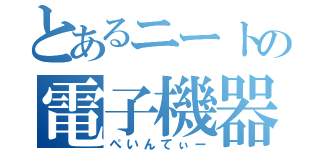 とあるニートの電子機器病（ぺいんてぃー）