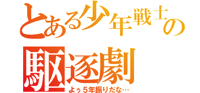 とある少年戦士の駆逐劇（よぅ５年振りだな…）