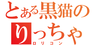 とある黒猫のりっちゃん隊員（ロリコン）