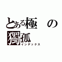 とある極の獨孤（インデックス）