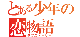 とある少年の恋物語（ラブストーリー）