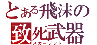 とある飛沫の致死武器（スカーデット）