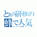 とある研修の蜂で人気者（ミィフィーモテ期）