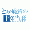 とある魔術の上条当麻（インデックス）