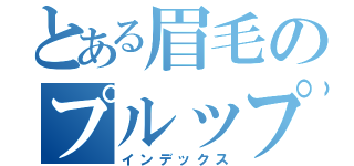 とある眉毛のプルップル（インデックス）