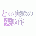 とある実験の失敗作（ドール）