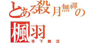 とある殺月無禪の楓羽（手下無活）