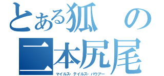 とある狐の二本尻尾（マイルス・テイルス・パウアー）