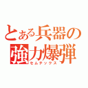 とある兵器の強力爆弾（セムテックス）