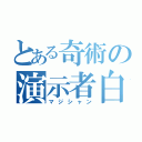 とある奇術の演示者白紙（マジシャン）