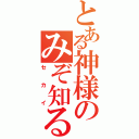 とある神様のみぞ知る（セカイ）