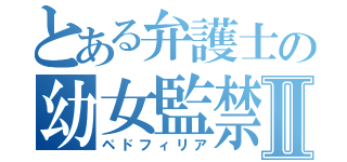 とある弁護士の幼女監禁Ⅱ（ペドフィリア）