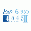 とある６９の４５４５Ⅱ（インデックス）