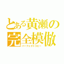 とある黄瀬の完全模倣（パーフェクトコピー）