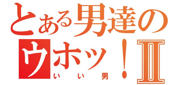 とある男達のウホッ！Ⅱ（いい男）