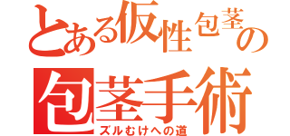 とある仮性包茎の包茎手術体験記（ズルむけへの道）