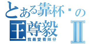 とある靠杯ㄛの王尊毅Ⅱ（我最愛看妹仔）