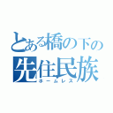 とある橋の下の先住民族（ホームレス）