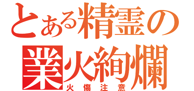 とある精霊の業火絢爛（火傷注意）