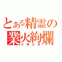 とある精霊の業火絢爛（火傷注意）