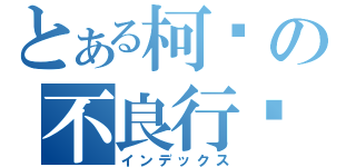 とある柯轲の不良行为（インデックス）