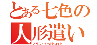 とある七色の人形遣い（アリス・マーガトロイド）