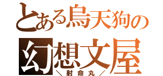 とある烏天狗の幻想文屋（＼射命丸／）