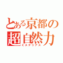 とある京都の超自然力（ミステリアス）