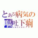 とある病気の嘔吐下痢（ノロウイルス）