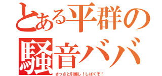 とある平群の騒音ババア（さっさと引越し！しばくぞ！）