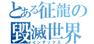 とある征龍の毀滅世界（インデックス）